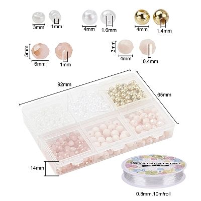 DIY Glass Beads Bracelet Making Kit DIY-YW0004-37-1