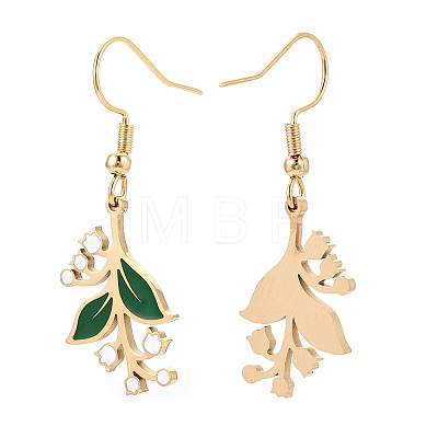 304 Stainless Steel Dangle Earrings EJEW-N064-03G-1