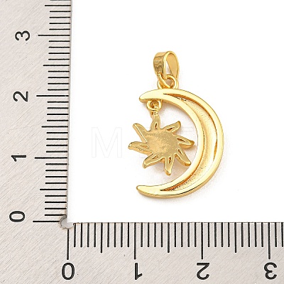 Rack Plating Brass Pendants KK-U035-16G-1