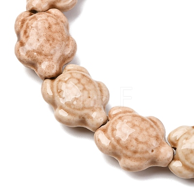 Handmade Porcelain Beads Strands LAMP-G140-02O-1