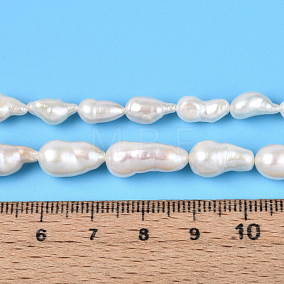 Natural Baroque Keshi Pearl Beads Strands PEAR-S020-F14-03-1