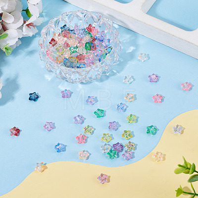 100Pcs Transparent Acrylic Beads OACR-TADJ0001-23-1
