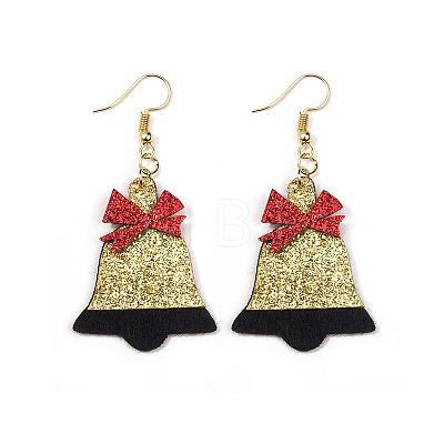 Christmas Iron Acrylic Dangle Earrings FS-WG00170-08-1