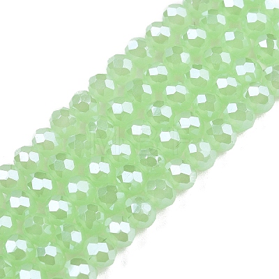 Electroplate Glass Beads Strands EGLA-A044-J4mm-A08-1