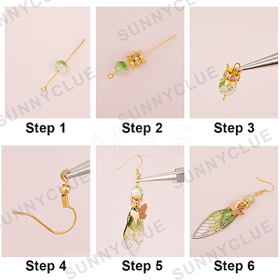 DIY Wing Earring Making Kit DIY-SC0022-48-1