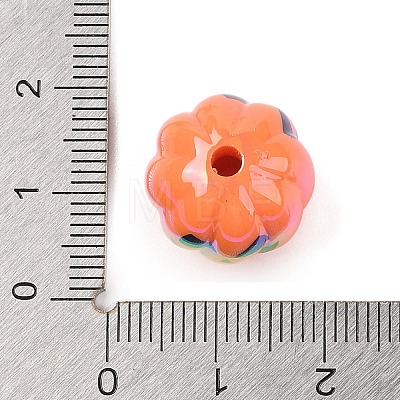 Halloween UV Plating Acrylic Beads OACR-M013-08A-03-1