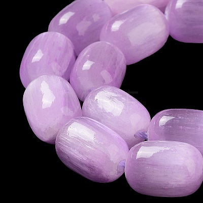 Natural Selenite Beads Strands G-F750-01-1