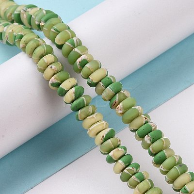 Handmade Polyester Clay Beads Strand X-CLAY-P001-04B-1