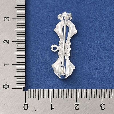 Brass Brooches Findings KK-M285-34-1