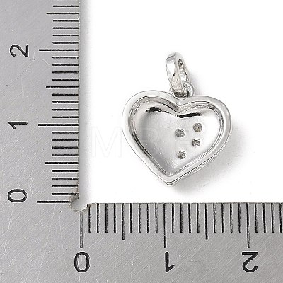 Brass Micro Pave Cubic Zirconia Pendants KK-P290-44A-P-1