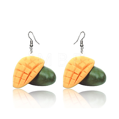 Acrylic & Alloy Dangle Earrings WGEBD91-04-1