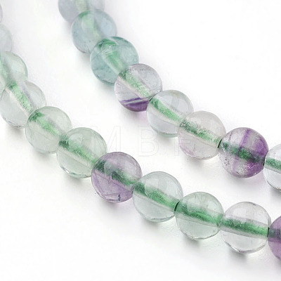 Natural Fluorite Beads Strands X-G-E112-4mm-19-1