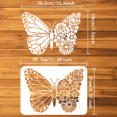 Plastic Drawing Painting Stencils Templates DIY-WH0396-0044-1