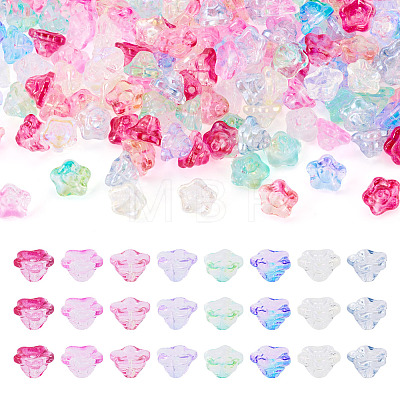 160Pcs 8 Colors Electroplate Glass Beads EGLA-TA0030-12-1