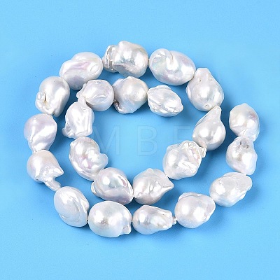 Natural Baroque Pearl Keshi Pearl Beads Strands PEAR-ZX007-06-1
