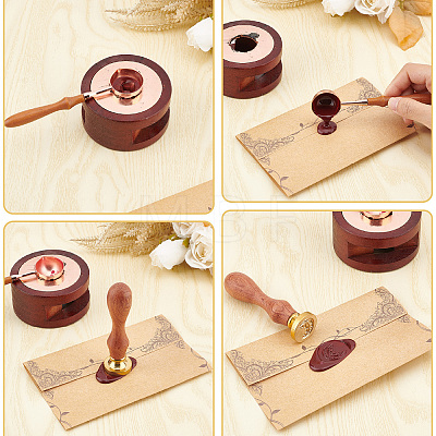 DIY Scrapbook Wax Seal Stamp Sets AJEW-WH0530-001-1