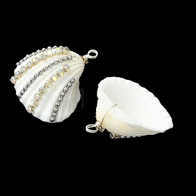 Natural Shell Pendants PALLOY-TA00414-1