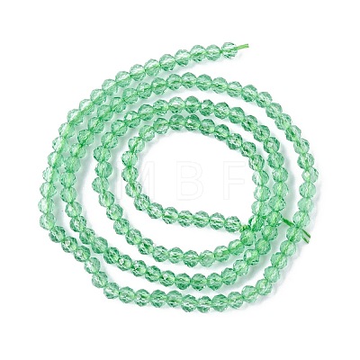 Transparent Glass Beads Strands GLAA-C019-01B-17-1