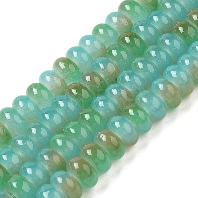 Baking Paint Glass Beads Strands DGLA-C003-01H-1