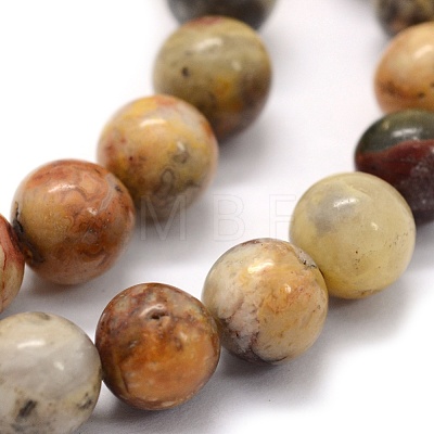 Natural Crazy Lace Agate Beads Strands G-G763-10-8mm-1