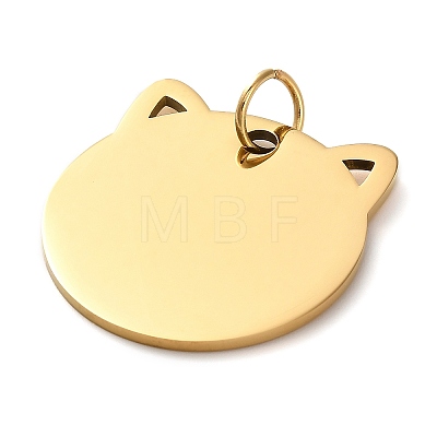 201 Stainless Steel Stamping Blank Tag Pendants STAS-H438-03G-1-1