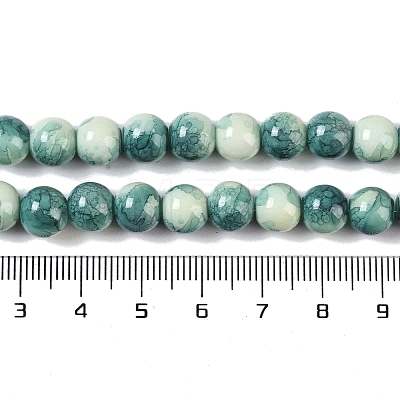 Baking Paint Glass Bead Strands GLAA-H031-01B-07-1