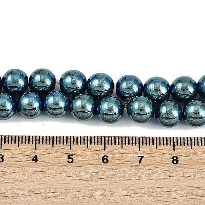 Electroplated Synthetic Magnetic Hematite Beads Strands G-G174-L01-01-1