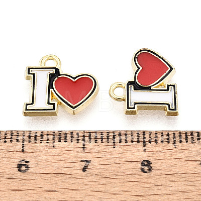 Alloy Enamel Pendants ENAM-T024-94A-G-1