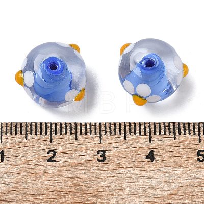 Handmade Lampwork Enamel Beads LAMP-Z020-04B-1