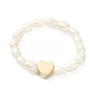 2Pcs 2 Styles Natural Cultured Freshwater Pearl Beaded Finger Rings RJEW-JR01050-1