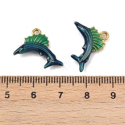 304 Stainless Steel Enamel Pendants STAS-C150-01C-1