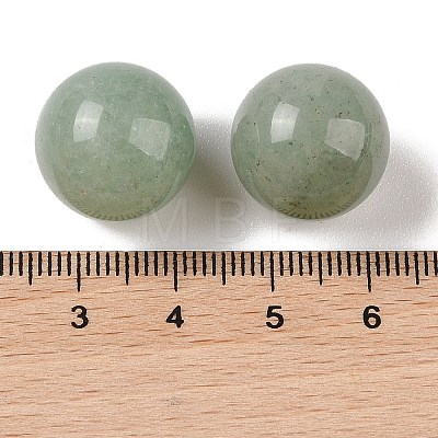 Natural Green Aventurine No Hole Sphere Beads G-K353-04D-02-1