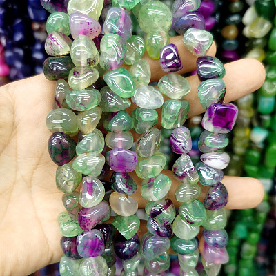 Natural Agate Beads Strands G-H295-B01-05-1