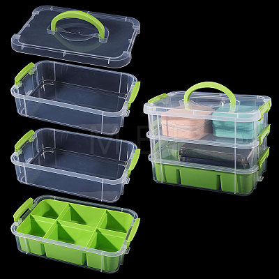 3 Layers Plastic Handled Organizers Boxes CON-WH0095-212B-1