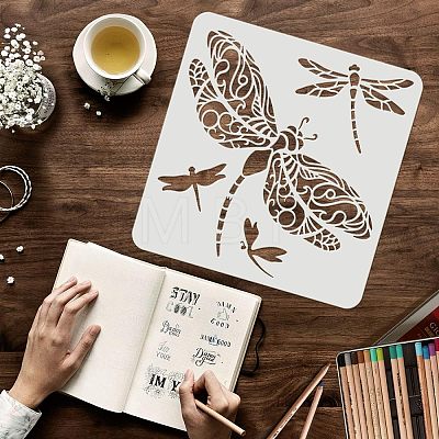 Large Plastic Reusable Drawing Painting Stencils Templates DIY-WH0172-771-1