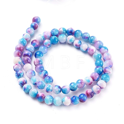 Natural Persian Jade Beads Strands X-G-H1625-6mm-PR19-1