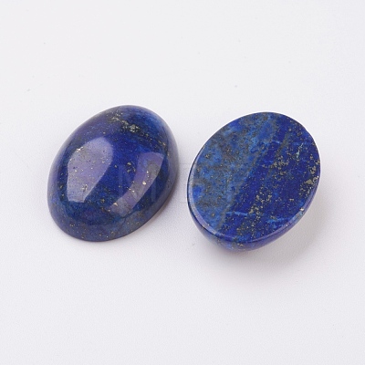 Natural Lapis Lazuli Flat Back Cabochons X-G-G741-13x18mm-15-1