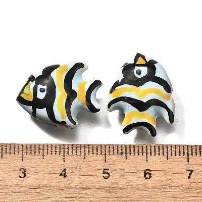 Handmade Porcelain Beads PORC-S002-02F-1