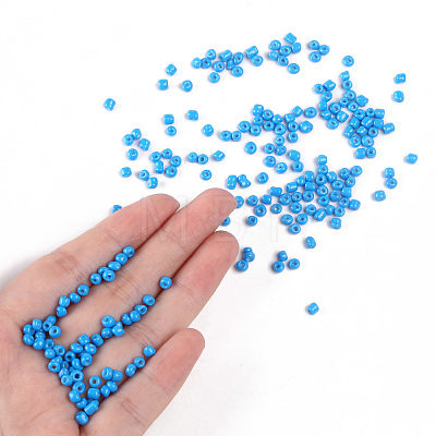 Baking Paint Glass Seed Beads SEED-US0003-3mm-K17-1