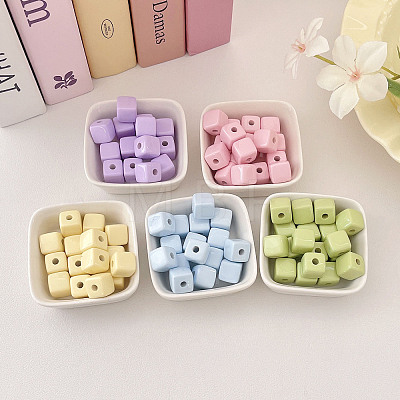 Opaque Acrylic Beads OACR-N163-77-1