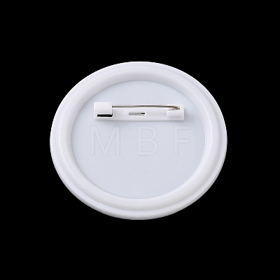 Round Plastic Brooch Base Settings KY-D025-02B-1