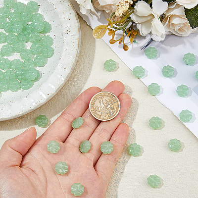 100Pcs Transparent Spray Painted Glass Beads GLAA-DC0001-61B-1