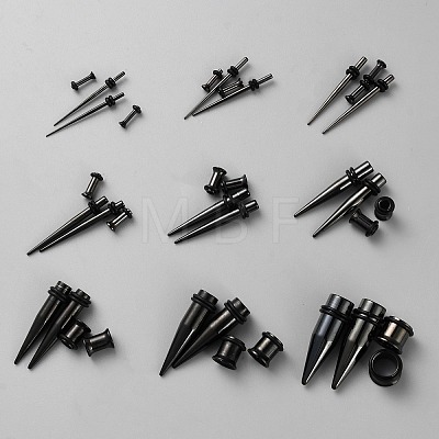 Beebeecraft 1Set 304 Stainless Steel Ear Plugs Gauges EJEW-BBC0001-70C-1