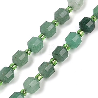 Natural Green Aventurine Beads Strands G-O201B-104E-1