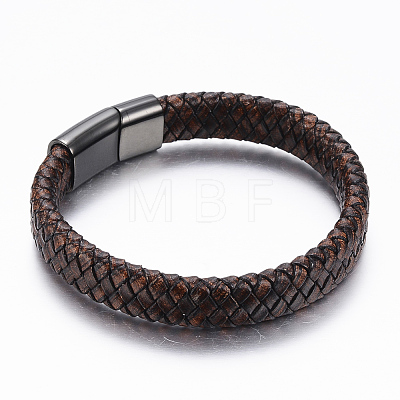 PU Leather Cord Bracelets BJEW-F288-05B-1