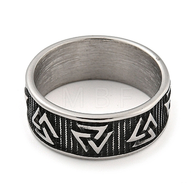 304 Stainless Steel Ring RJEW-B055-03AS-09-1