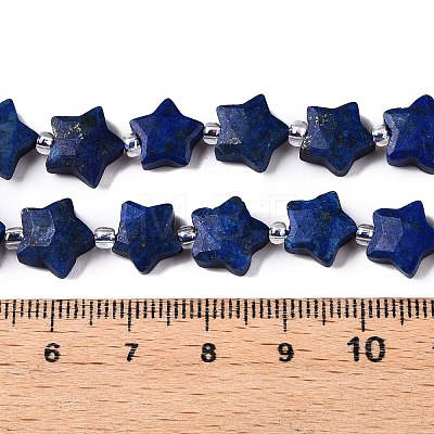 Dyed Natural Lapis Lazuli Dyed Beads Strands G-T138-190-1