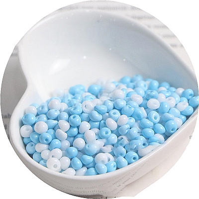 Macaron Baking Paint Glass Seed Beads PW-WGB8861-05-1