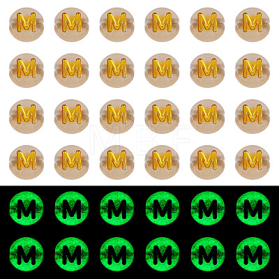50G Luminous Transparent Acrylic Beads OACR-TAD0001-01M-1