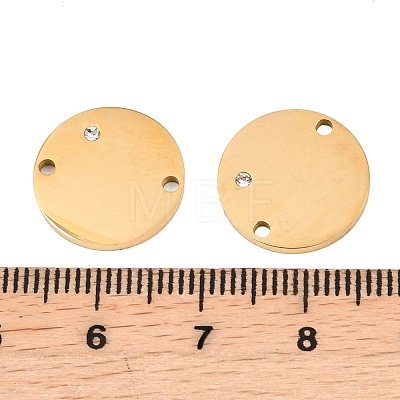 316 Surgical Stainless Steel Micro Pave Cubic Zirconia Links connectors STAS-K178-23G-1